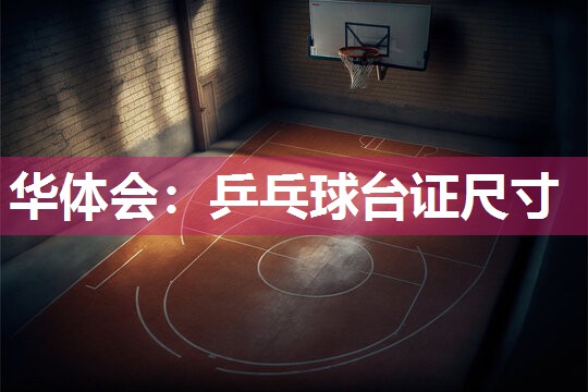 乒乓球台证尺寸